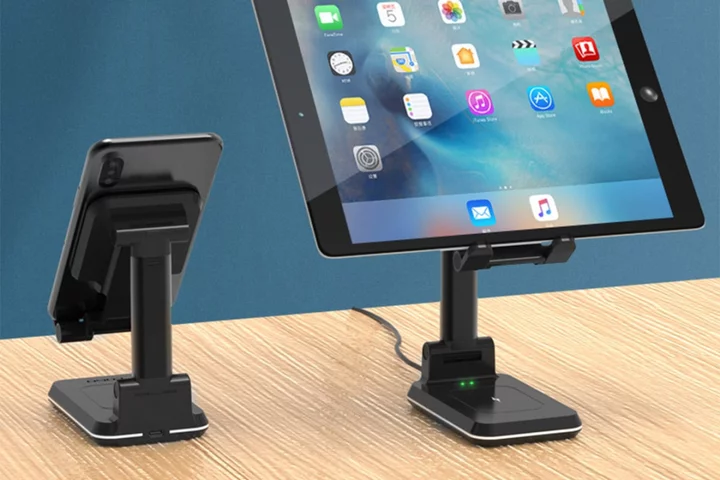 This convenient dual wireless charging stand is on sale for under $25